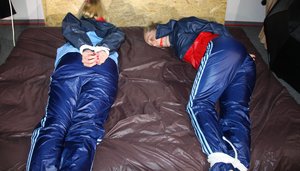 Shiny Nylon Arts Bound invite you to explore a free pics with randy maiden in bizarre bdsm session